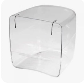 Clear bath with metal hooks Boo1 STA