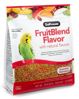 ZuPreem fruit blend pellets BUDGIE 2lbs