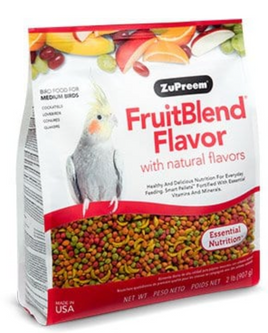 ZuPreem fruit blend pellets COCKATIEL 2lbs