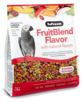 ZuPreem fruit blend pellets PARROT 2lbs